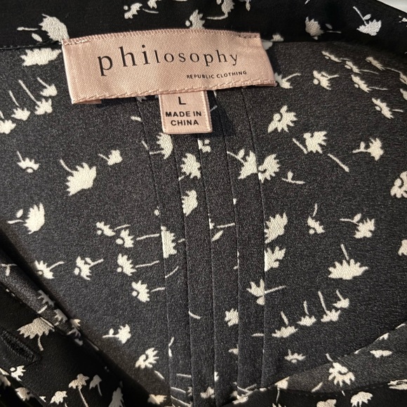 Kenneth Cole Black and White Floral Blouse - Picture 9 of 9